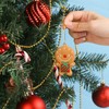 VEYLIN Christmas Gingerbread Ornaments,12 Pack Assorted Ginger Man Clay Figurine