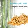 Zivisk Golf Tees Holz - 100 Stück 70mm Bambus Tees