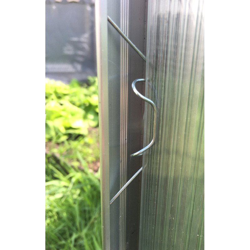 Kronly 50 Pieces Greenhouse Brackets Made Of Stainless Steel, Rustproof,