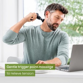 Beurer MG 79 Massage Gun Sensitive, Compact Massage Gun with 3 Attachments, Gentle Trigger Point Massage for Sensitive Body Areas, Handy Muscle Massager with 3 Intensity Levels