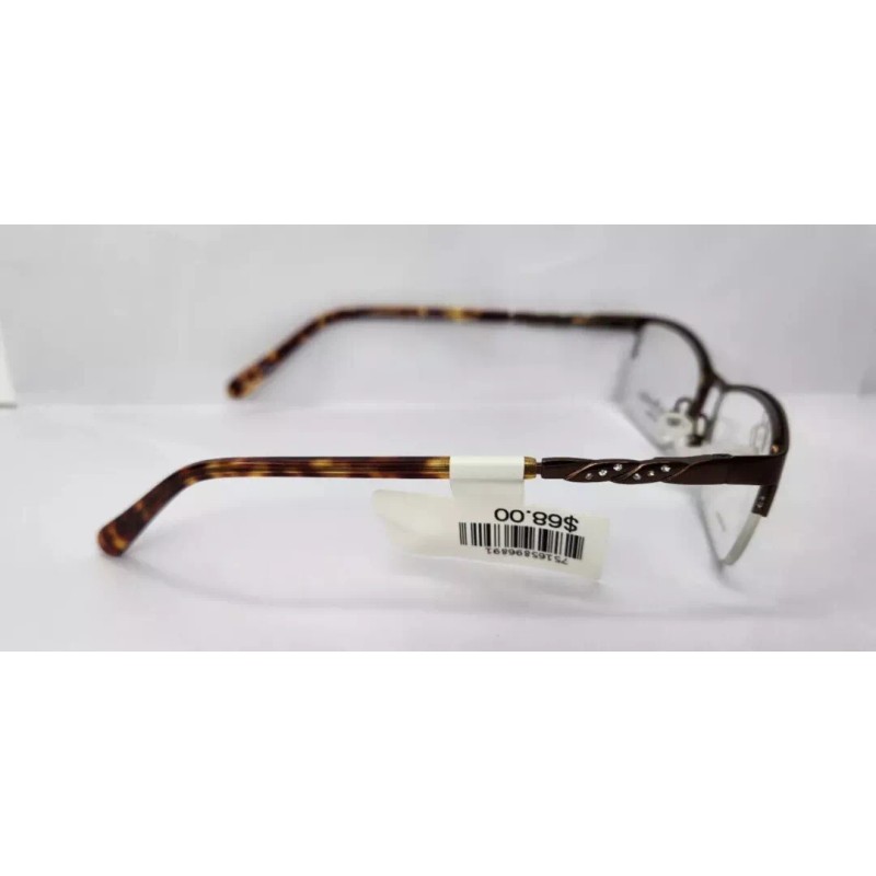 Christie Brinkley C 312 BRN Brown Eyeglass Frames 52 16
