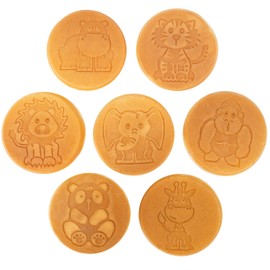 Mini sartén para panqueques de animales – Haz 7 animales únicos del zoológico Flapjack, incluyendo un elefante, jirafa y más; sartén antiadherente para hacer pasteles para desayunar divertido y fácil