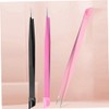 Healeved 3pcs Scrapbooking Tools Nail Tweezers Pressing Head for Sticker