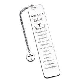 Christian Bookmark Gifts for Daughter Goddaughter, Baptism Gifts for Girl, Christening Bookmark Gift for Girls, Religious Catholic Gift for Teen Girls, Inspirational Faith Based Bible Bookmark Giift