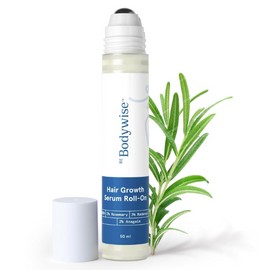Be Bodywise Rosemary Hair Growth Serum Roll On 50 ml – 3% Rosemary, 3% Redensyl & 2% Anagain | DHT-Blocking Scalp Serum Boosts Oxygen Flow, Reduces Hair Fall | Paraben/Sulfate-Free | Women & Men