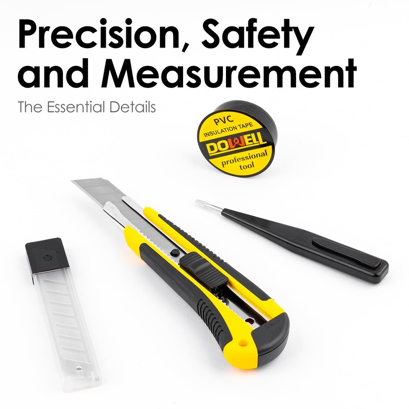 DOWELL Tool Set Tool Kit 62PCS Homeowner Tool Set Wrench