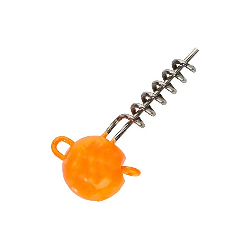 Balzer UV-Active Screw in Jig Heads, Orange Jig Heads, Weight/Content: