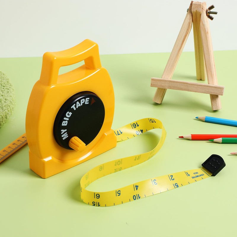 Kids Tape Measure Toy - Retractable Measuring Tape for Children,