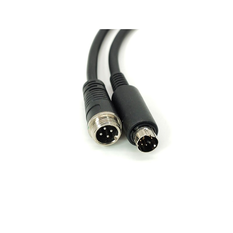 Mini DIN Male Electrical Plug 6 Pin to GX12 4