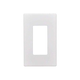 LOGICO 5pcs 1 Gang Screwless Snap On Decorator Wall Plate White