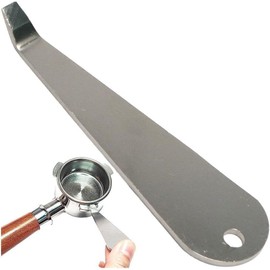 ZPSHYD Coffee Tamper Basket Remover, Stainless Steel Coffee Handle Basket Remover with Hanging Hole, Narrow Head for Easy Removal, Hygienic Use, Practical Barista Tool