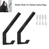 Newyuan 2 Pieces Motorcycle Helmet Holder Hooks Jackets Bags Fabric