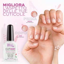 Cuticle Remover for Hands and Feet, Professional, Fragranced 12 ml, Cuticle Remover Effective, Gentle Solution for Healthy and Beautiful Nails, Nail Care for Manicure and Pedicure Cutiway