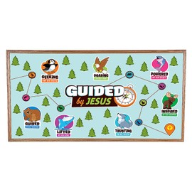 Great North VBS Guided by Jesus Bulletin Board Decorating Set - 50 Pieces, Vacation Bible School Supplies