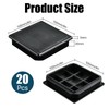 Akamino 20 PCS Square Plastic Plugs 100 x 100 mm,
