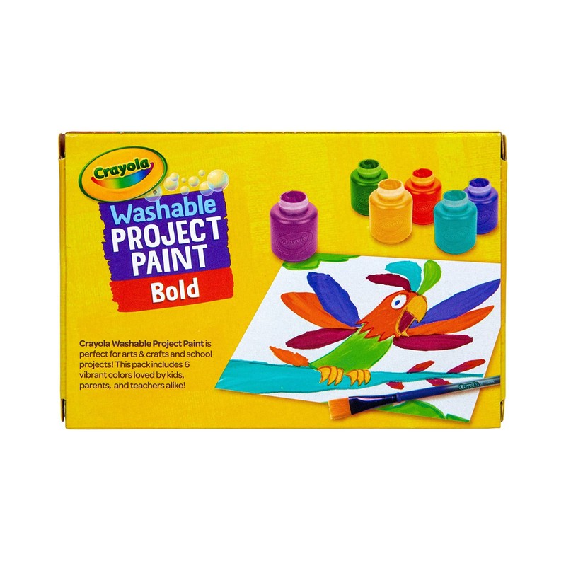 Crayola Washable Kids Paint (6ct), Essential Preschool Supplies, Paint Set