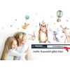Little Deco DL211-7 Wall Sticker Children's Room Girls Rabbit Stars