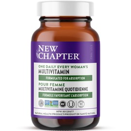 New Chapter Women's Multivitamin for Immune, Beauty + Energy Support with Fermented Nutrients - Every Woman's One Daily, Made with Organic Vegetables & Herbs, Non-GMO, Gluten Free, 90 Count