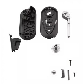 Generico Key Shell for Alfa Romeo Mito Giulietta Remote Control, 3 Buttons, Black with Black Logo