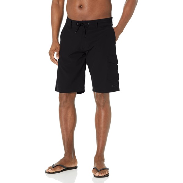 Oakley Men's Cruiser Cargo 21" Rc Hybrid Short, Blackout, 32