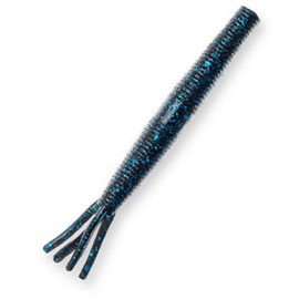 Z-MAN 10X Tough ElaZtech Hula StickZ 4 in. Soft Plastic Baits (Black/Blue)