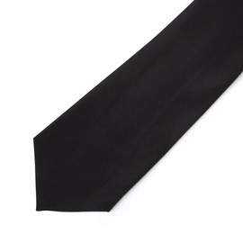 Designstore Formal Necktie, Solid Color, Black, Ceremonial Occasions, Weddings, Receptions, Formal Clothes, Funerals, Going Out Night, Funeral Necktie, Black, Black