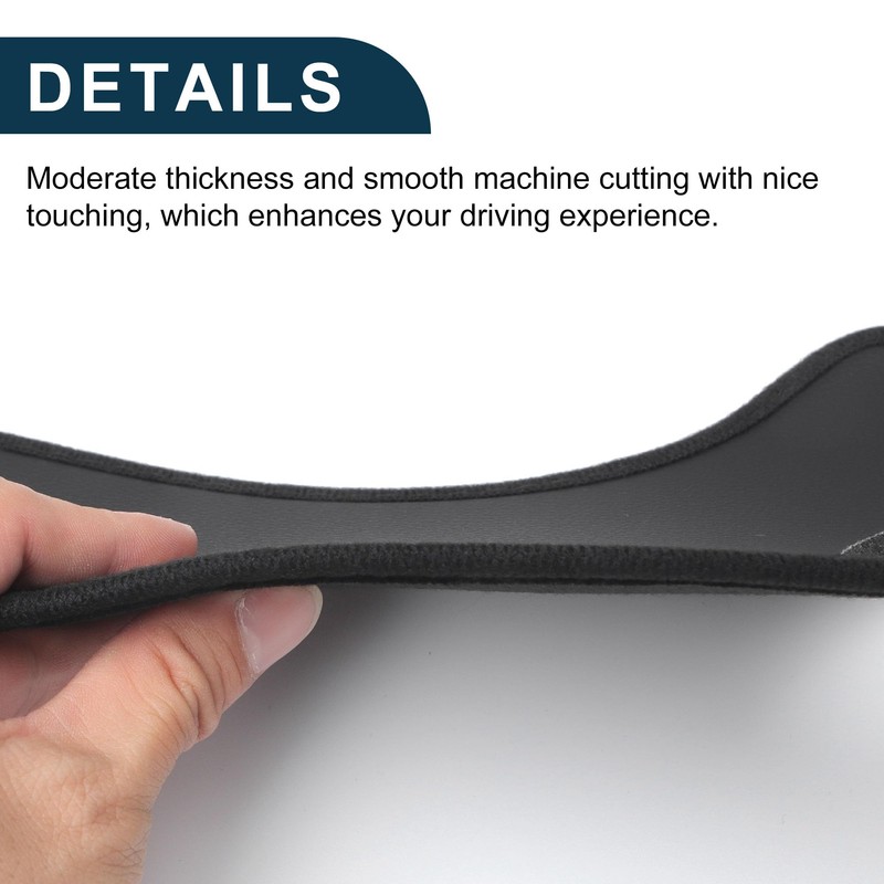 X AUTOHAUX Leather Car Door Anti Kick Pad Sticker for