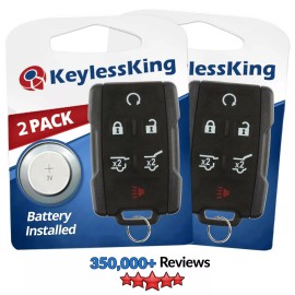 KeylessKing* 2 New 6b Replacement Keyless Entry Remote Key Fob Control Hatch for M3N-32337100