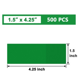 NATURALABEL 500 PCS Paper Napkin Rings with Box, Self-Adhesive Napkin Bands, for Family Meal, Birthday Party, Wedding, Celebration (Green)