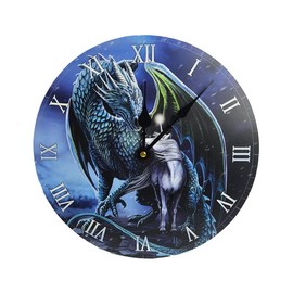 Puckator Lisa Parker Protector Magick Dragon & Unicorn Picture Clock - Wall Clock Clocks Mens Cute Cool Preppy Home Gaming Room Bedroom Office Decor Decoration Asthetic Accessories Stuff Men Things