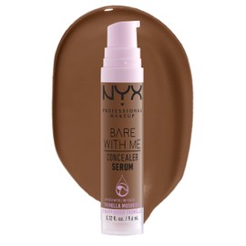 NYX Professional Makeup, Bare With Me Concealer Serum Natural Finish Medium Coverage Serum, Mocha, 9.6ml