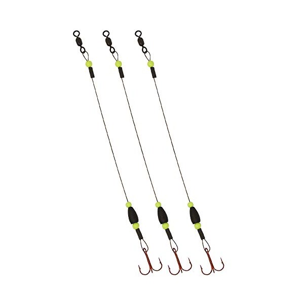 Tooth Shield Tackle Tungsten Weighted Ice Fishing Tip Up Leader/Rig