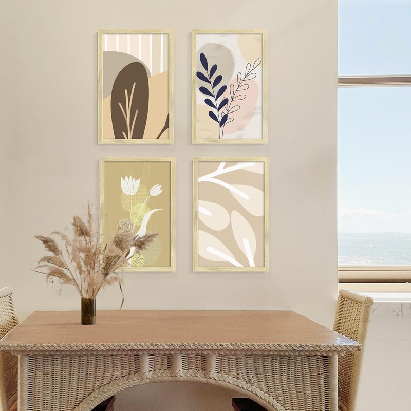 Fisnish 11x17 Picture Frame, Classic Poster Frame for Horizontal or