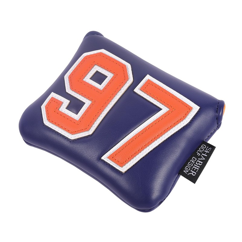 SHABIER Dark Blue Golf Large Mallet Headcover with NO.97 Design
