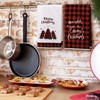 Patelai 4 Pcs Christmas Kitchen Towels Buffalo Check Plaid Dish