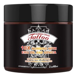 Crema Anestésica Para Tatuajes 8h (2oz) - Máxima Fuerza Y En