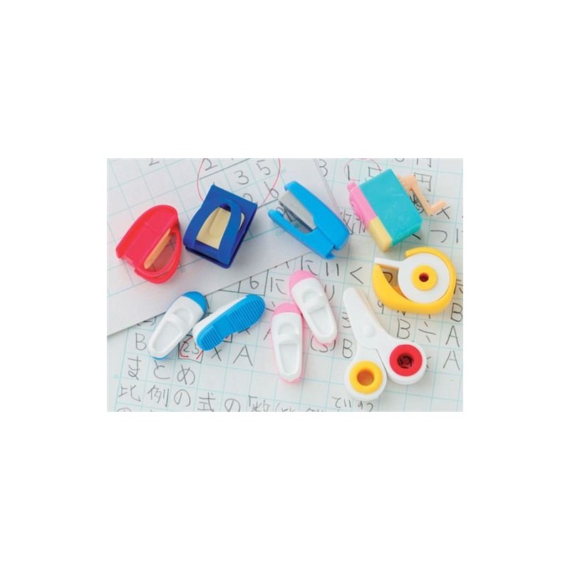 IWAKO white scissors school supplies eraser from Japan