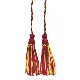 DÉCOPRO (TM) Curtain Tieback, Style# CDCT, Color# 572 - White Gold Red [Set of 12]