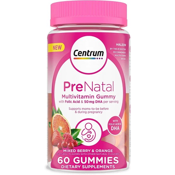 Centrum Multi Vitaminas Prenatal Con Ácido Fólico Y Dha Sabor