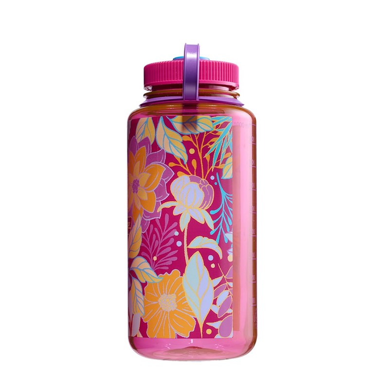 Nalgene Water Bottle 'WH Sustain' – 1 Litre Botanical Florals