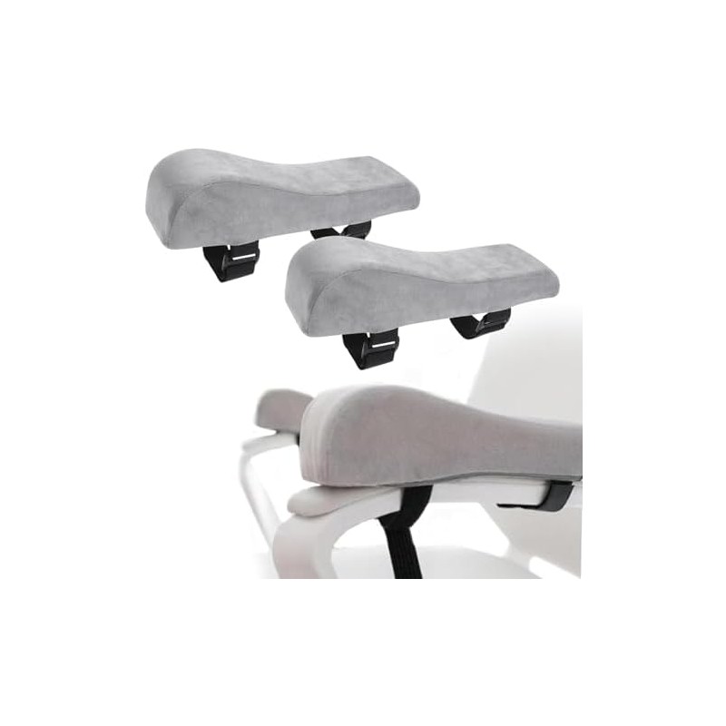 Juego de 2 Almohadillas Ergonómicas para Reposabrazos, Fundas Acolchadas para