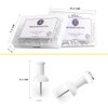 NEDBLUE White Push Pins - 120 Drawing Pins with Storage