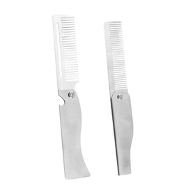 Beavorty Compact Beard Comb Set Pcs Retractable Mustache Styling Tool Portable and Foldable for Men