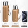 Vacuum Insulated Thermo Flasks with Cup 800ml/27oz Stainless Steel Thermo