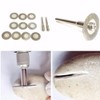 Diamond Cutting Wheel Cut Off Discs Coated Rotary Tools W/Mandrel
