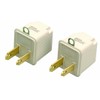 Coleman Cable 9901 3-Prong To 2-Prong Adapter, Grounding Outlet Converter,