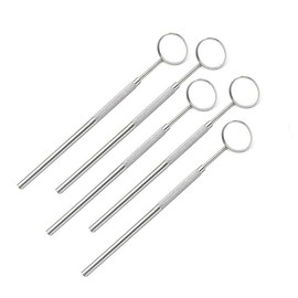 JDYYICZ Excellent Quality Dental Mirror with Handle, Stainless Steel Dentist Tools for Teeth Cleaning Inspection, Oral Hygiene Mouth Mirror for Daily Use, Silver