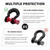 ZNDAW 2PCS D Ring Shackle Isolators Washers Kit, D-Ring Isolators