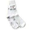 bring me socks CAT1 Socks, White/Grey, One Size