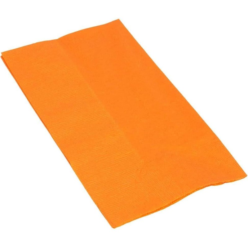 Orange Dinner Napkins | 2-Ply, | 15" x 17" -